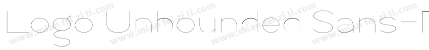 Logo Unbounded Sans字体转换